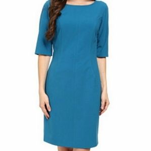 Tahari | Arthur S Levine Pool Blue Dress
